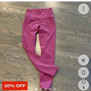 Lululemon - Pink High-Waisted Leggings